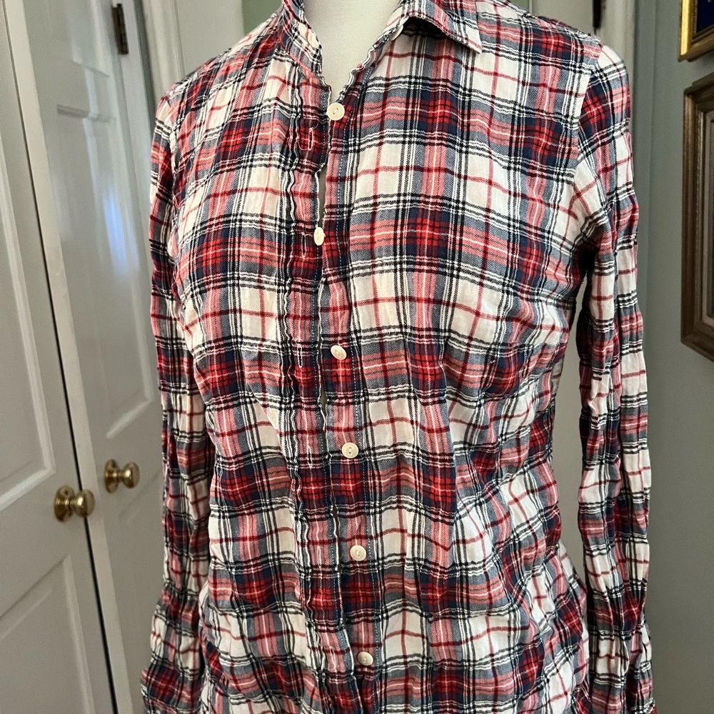 J Crew -the perfect shirt- gauze cotton